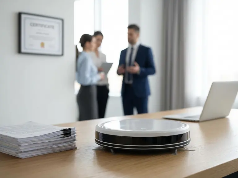 Сертификат на робот-пылесос